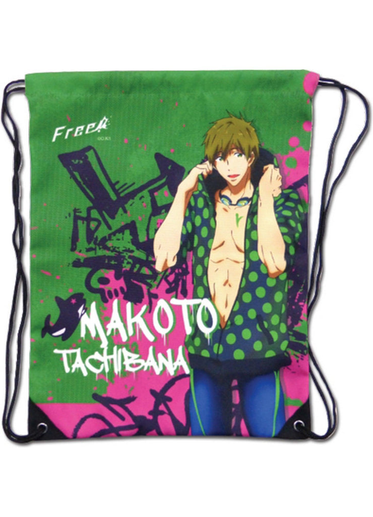 Free! - Makoto Tachibana Green Drawstring Bag - Great Eastern Entertainment