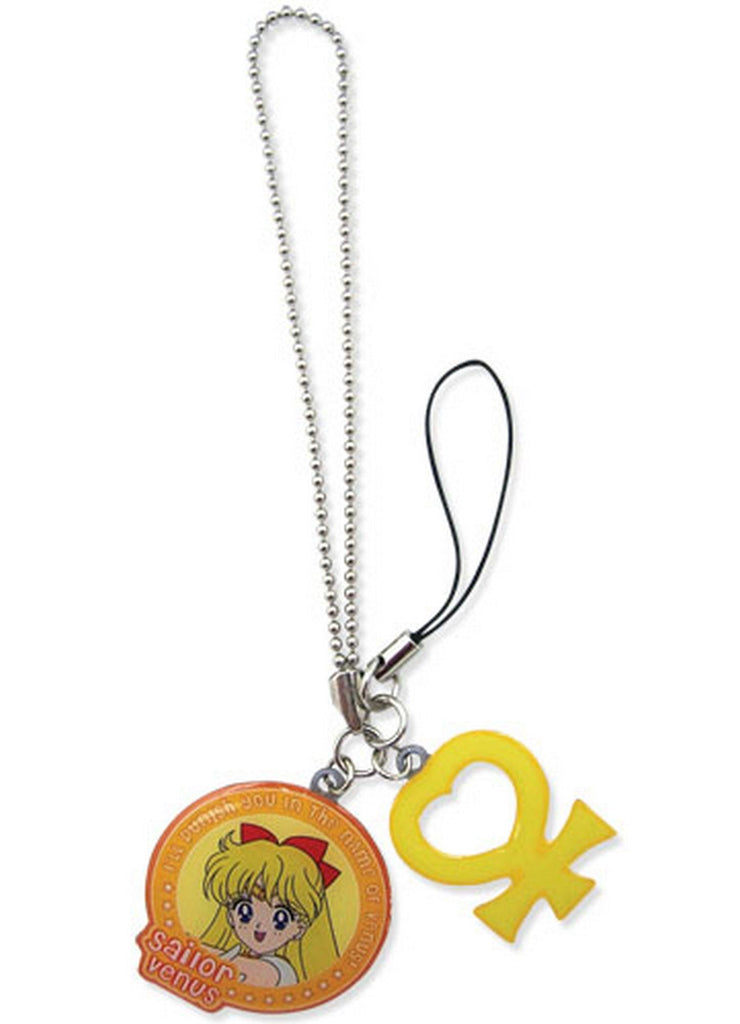 Sailor Moon Sailor Venus & Symbol Metal Cell Phone Charm