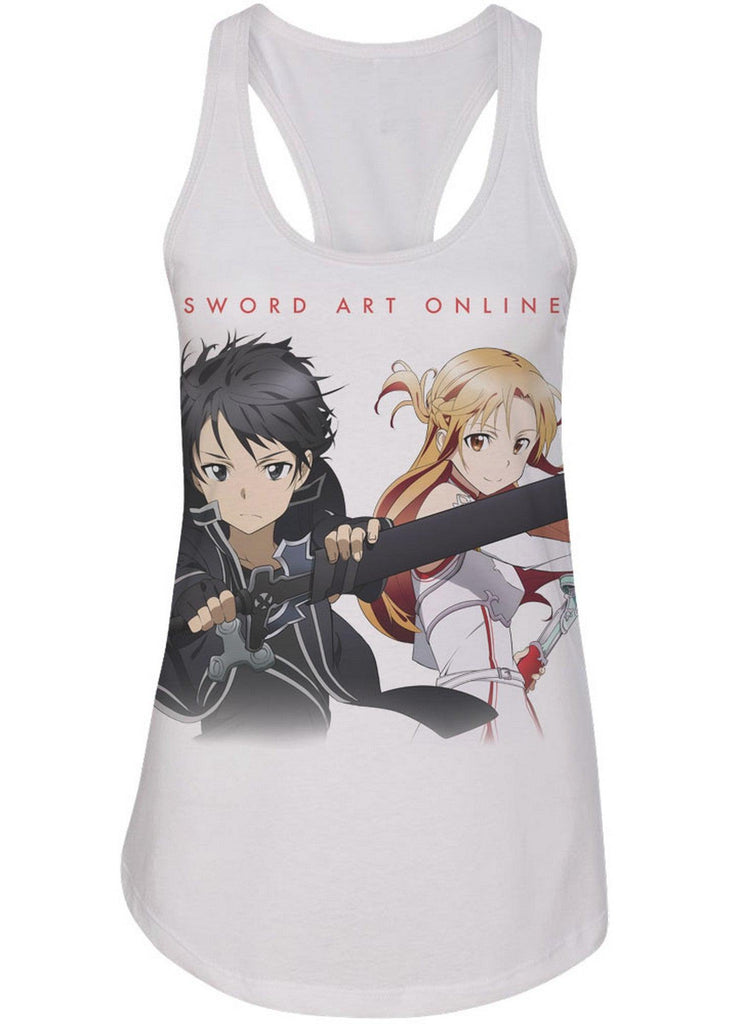 Sword Art Online - Kirito And Asuna Ready To Fight Tank Top