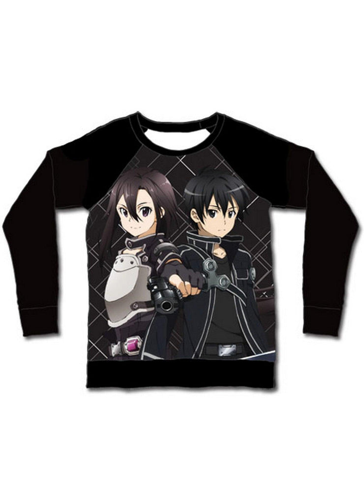 Sword Art Online II - Kirito And Female Kirito Sublimation Long Sleeve Shirt