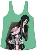 Black Butler - Green Background Tank Top