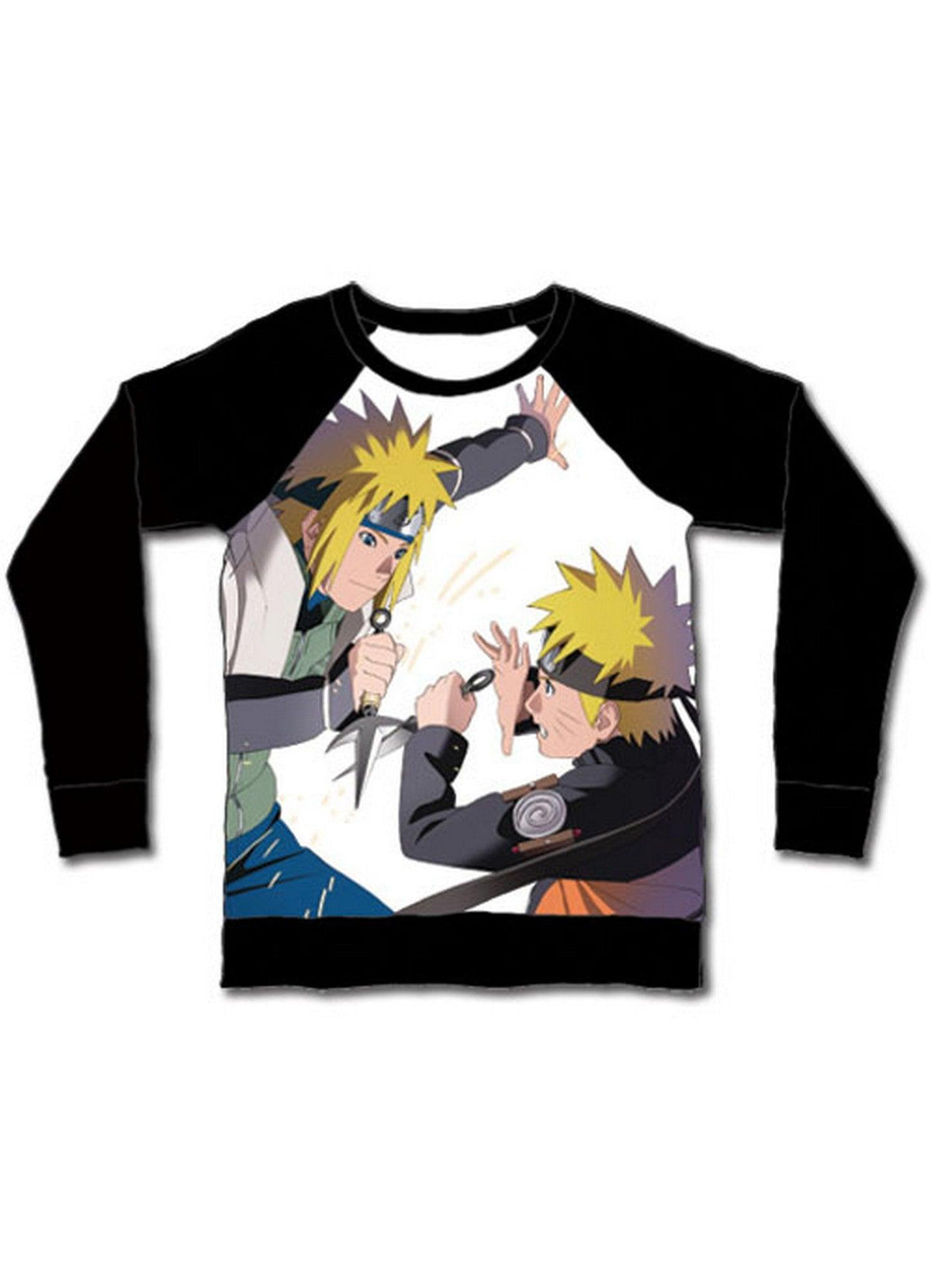 Naruto Shippuden - Naruto Uzumaki & Minato Uzumaki Long Sleeve Jrs T-Shirt