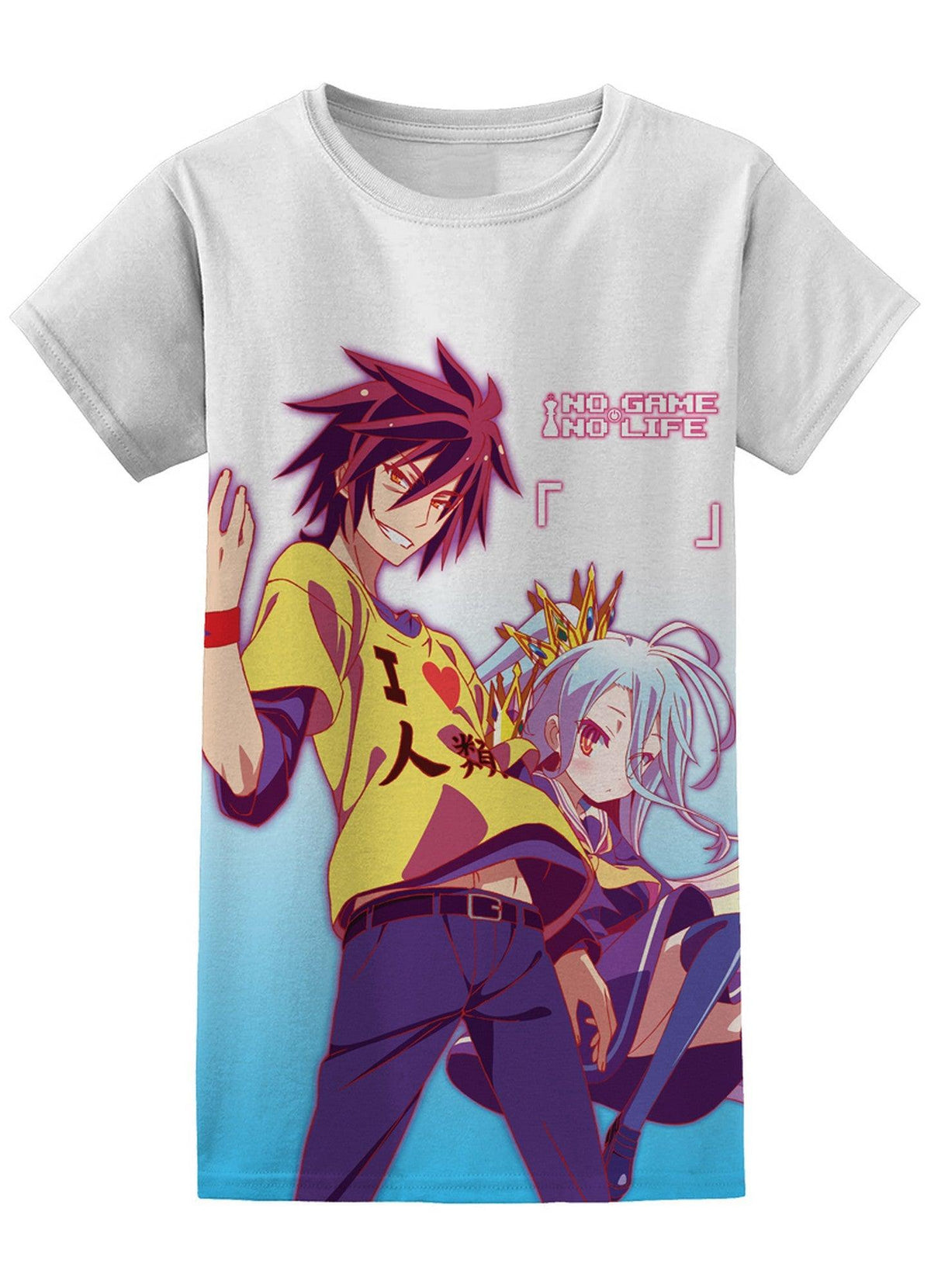 No Game No Life - Blank "Shiro and Sora" Jrs T-Shirt