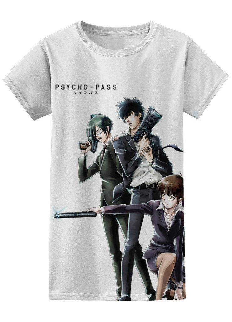 Psycho Pass - Shinya Kogami, Akane Tsunemori And Nobuchika Ginoza Jrs Sublimation T-Shirt