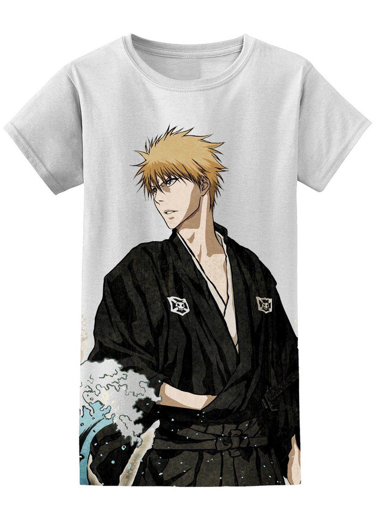 Bleach - Ichigo Kurosaki With Ukiyoe Theme Jrs T-Shirt