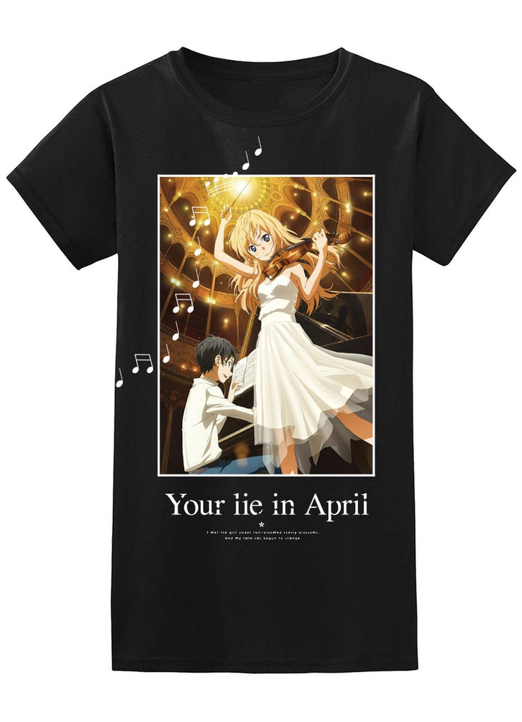 Your Lie In April - Kousei Arima & Kaori Miyazono Jrs Sublimation T-Shirt