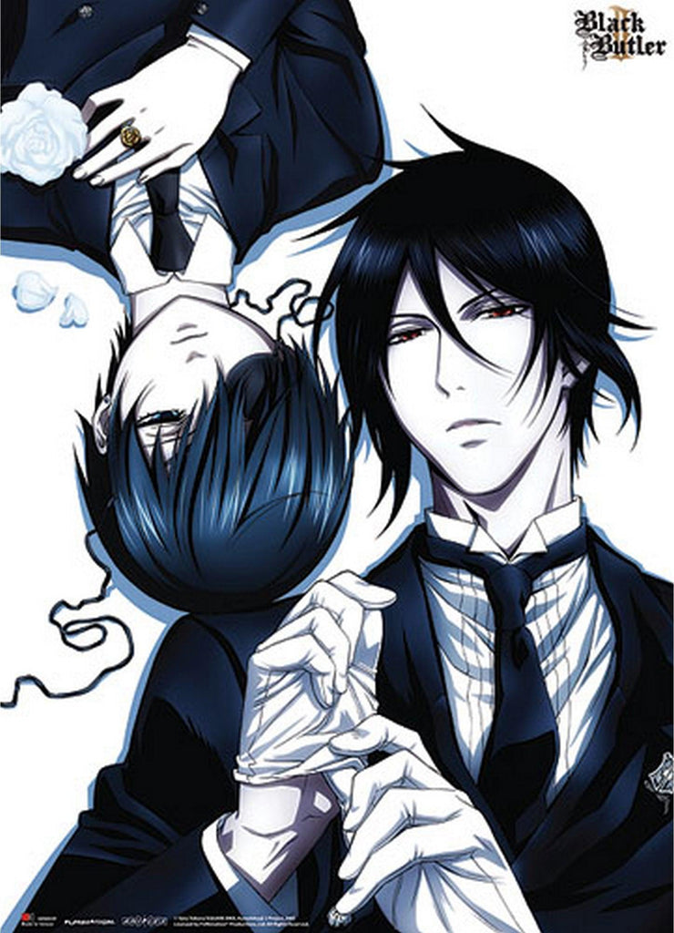 Black Butler 2 - Sebastian Michaelis And Ciel Phantomhive Wall Scroll - Great Eastern Entertainment