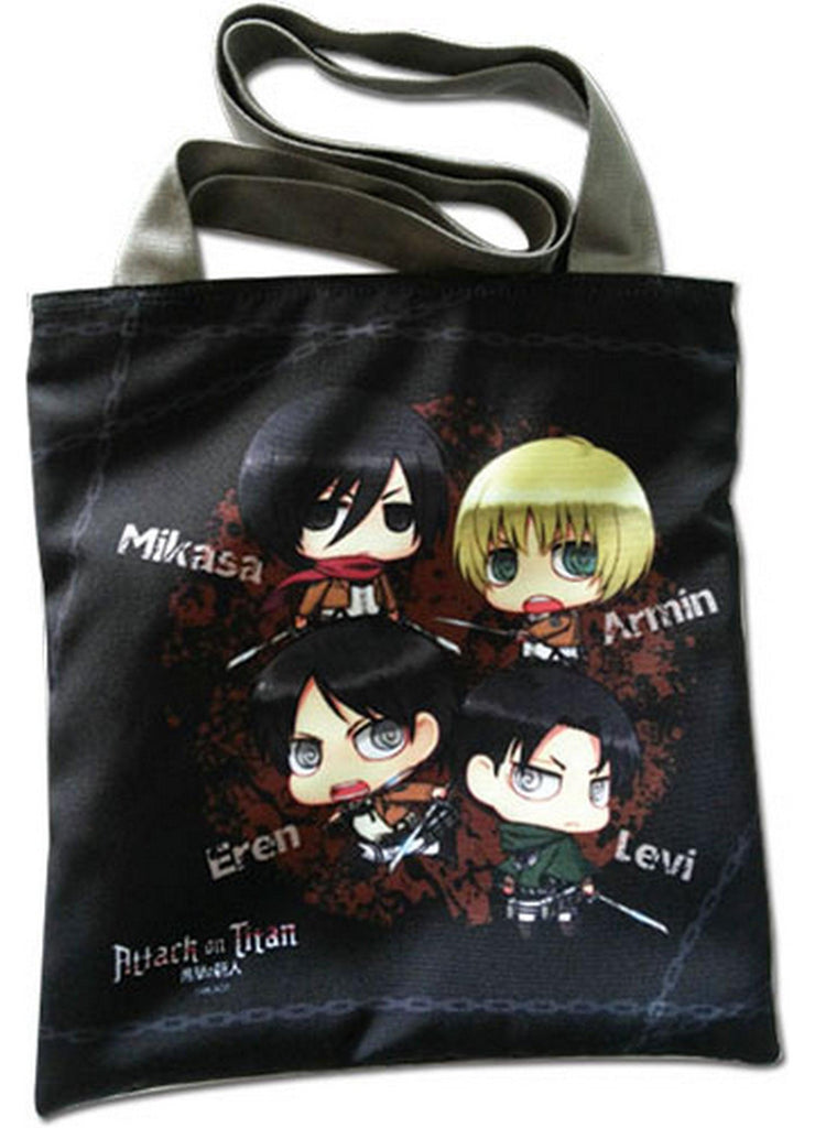 Attack on Titan - Eren Yeager & Levi Ackerman & Armin Arlet & Mikasa Ackerman SD Bag - Great Eastern Entertainment