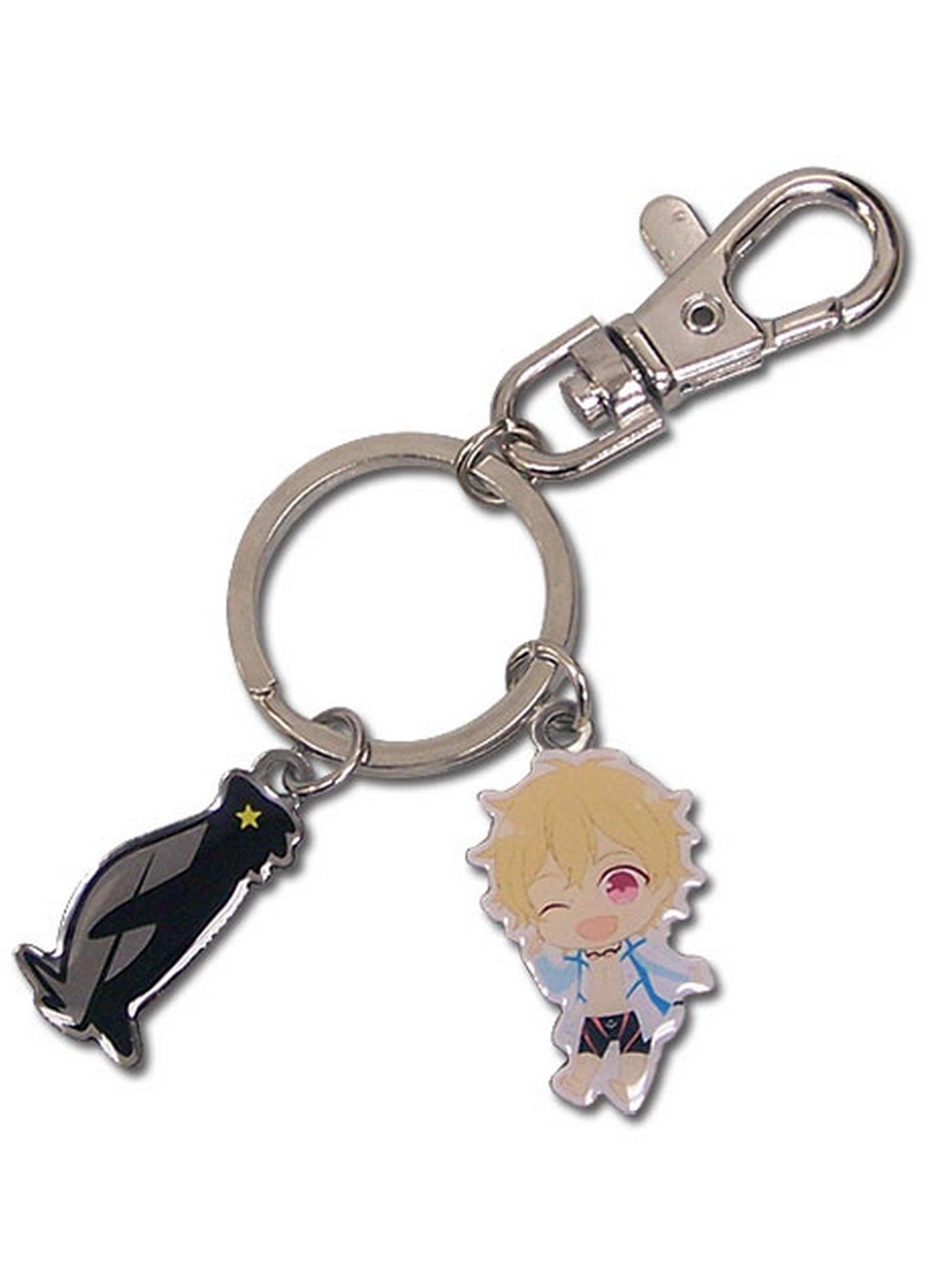 Free! - SD Nagisa Hazuki & Icon Metal Keychain - Great Eastern Entertainment