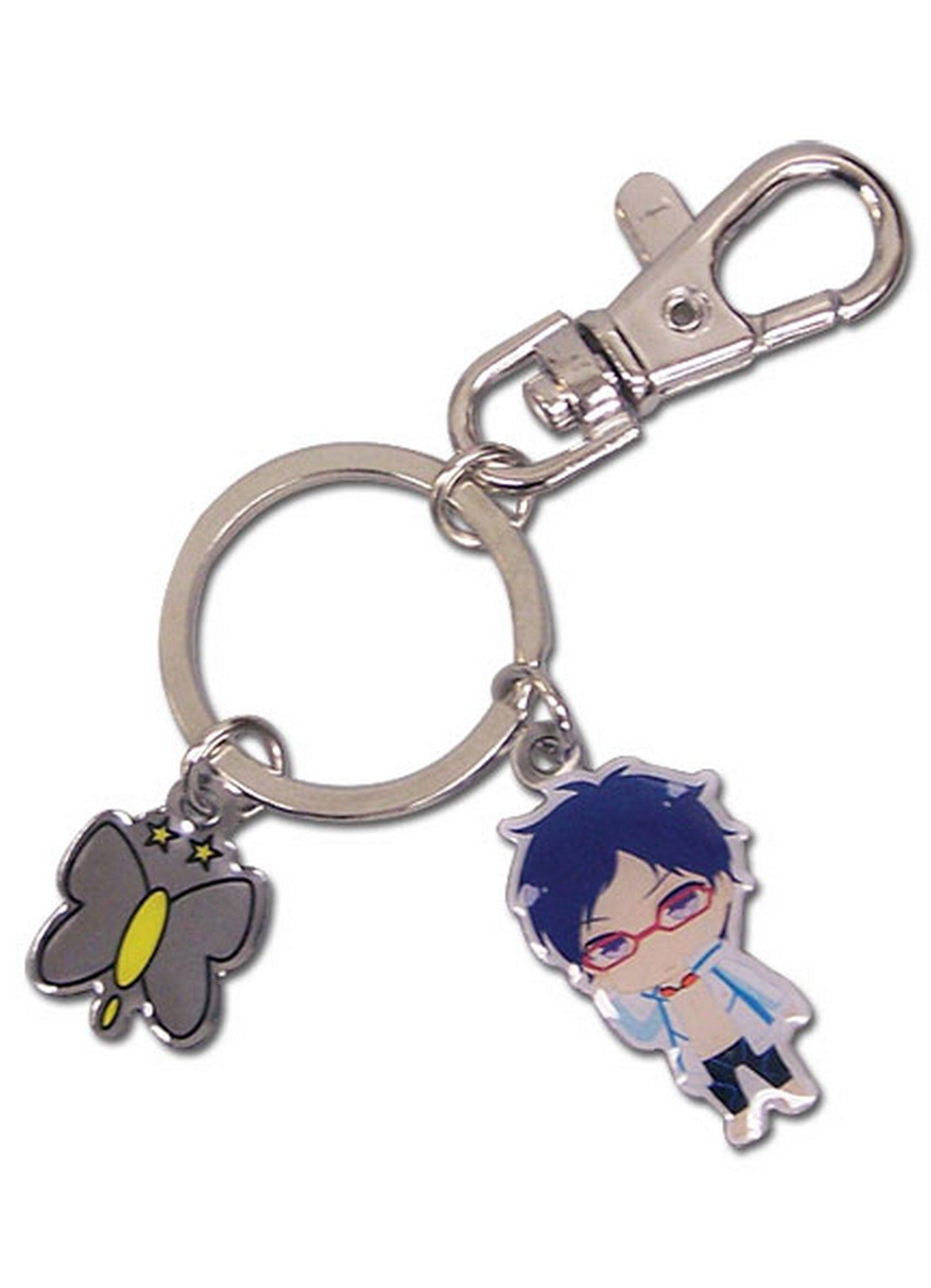 Free! - SD Rei Ryugazaki & Icon Metal Keychain - Great Eastern Entertainment