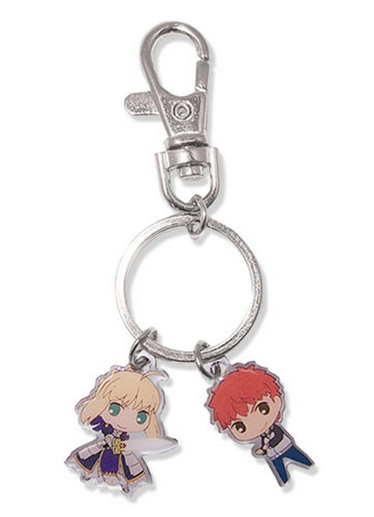 Fate/stay night - Saber And Shirou Emiya SD Metal Keychain - Great Eastern Entertainment