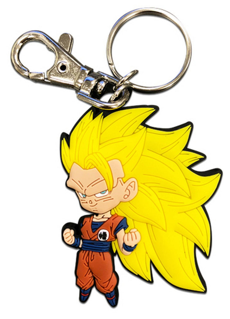 Dragon Ball Super - SD SS3 Son Goku 01 PVC Keychain 2.25" - Great Eastern Entertainment