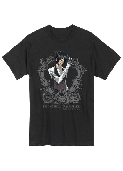 Black Butler "Cats Are Great" Chibi Sebastian Girls T-Shirt - Anime Graphic Tee - View #12