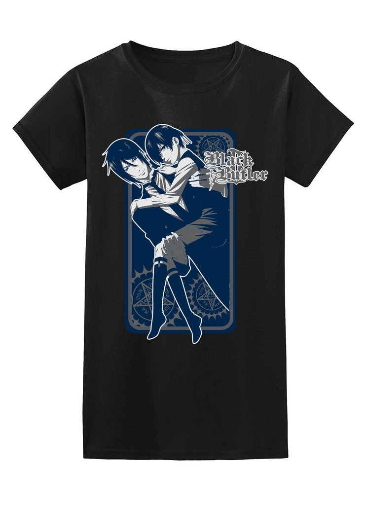 Black Butler 2 - Ciel Phantomhive Carry In Sebastian Michaeliss Arm Jr. T-Shirt