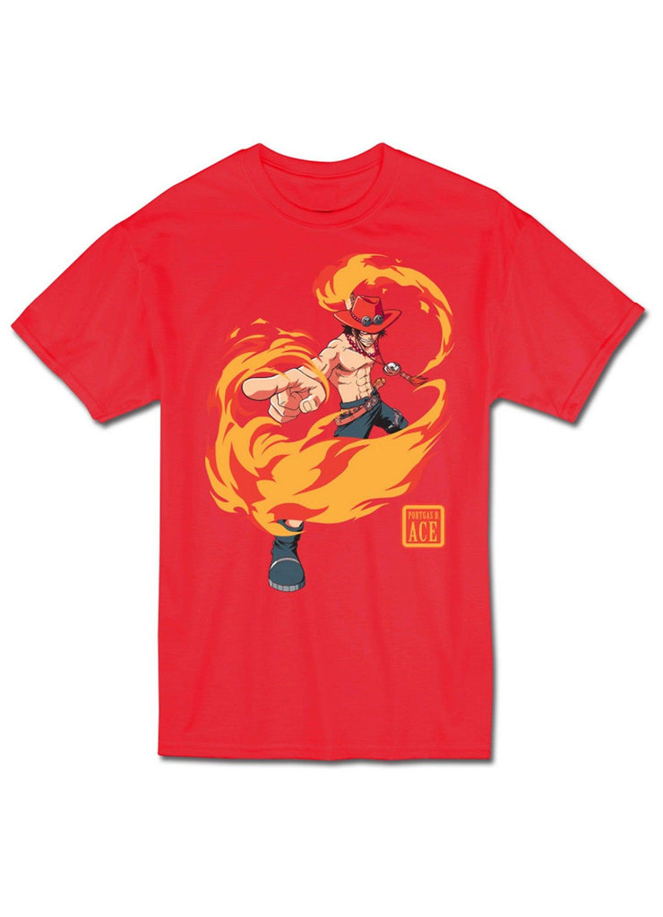 One Piece - Portgas D. Ace Red T-Shirt