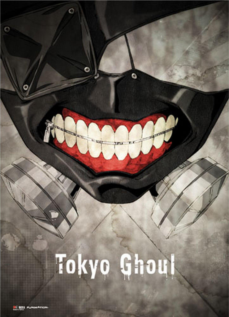 Tokyo Ghoul - Ken Kaneki Mask Wall Scroll - Great Eastern Entertainment