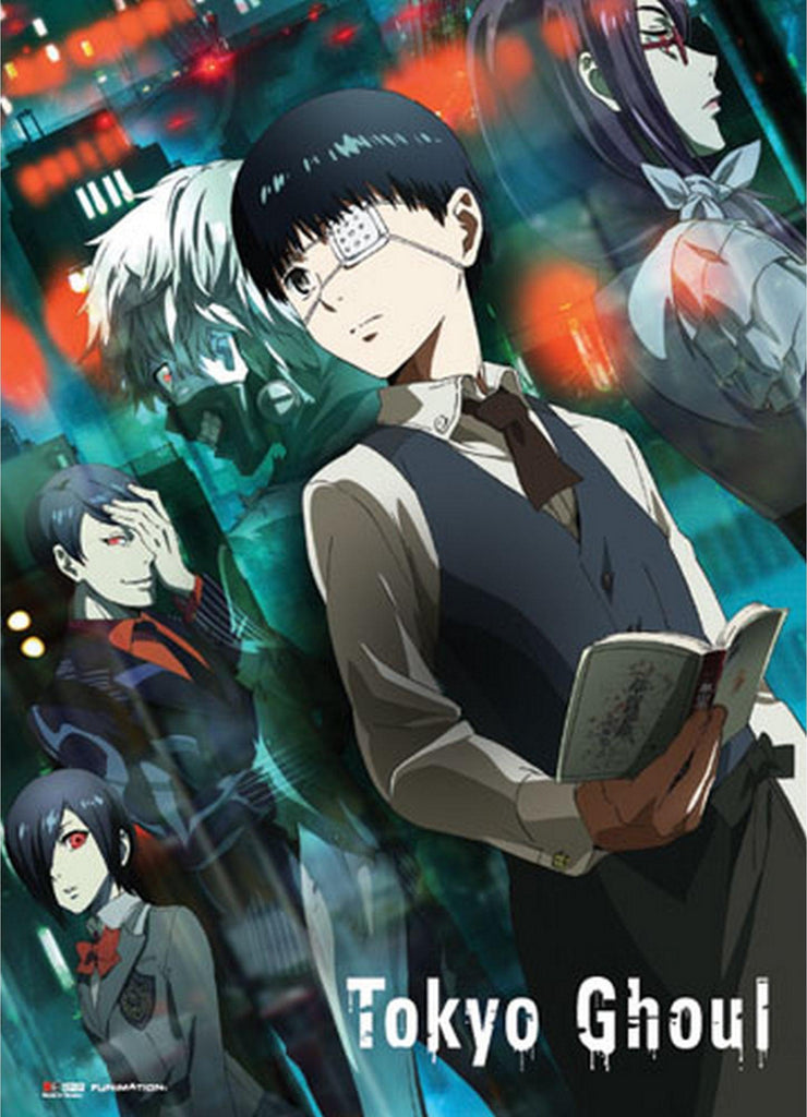 Tokyo Ghoul- Kaneki & Ghouls Wall Scroll