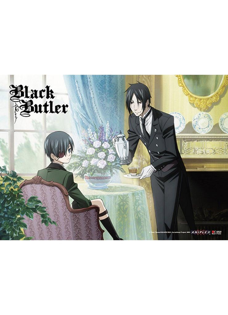Black Butler - Sebastian Michaelis & Ciel Phantomhive Tea Time Wall Scroll - Great Eastern Entertainment