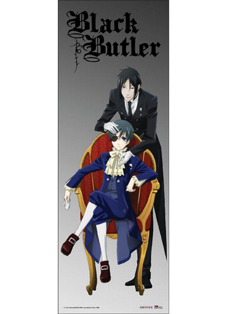 Black Butler - Sebastian Michaelis & Ciel Phantomhive Human Size Wall Scroll - Great Eastern Entertainment