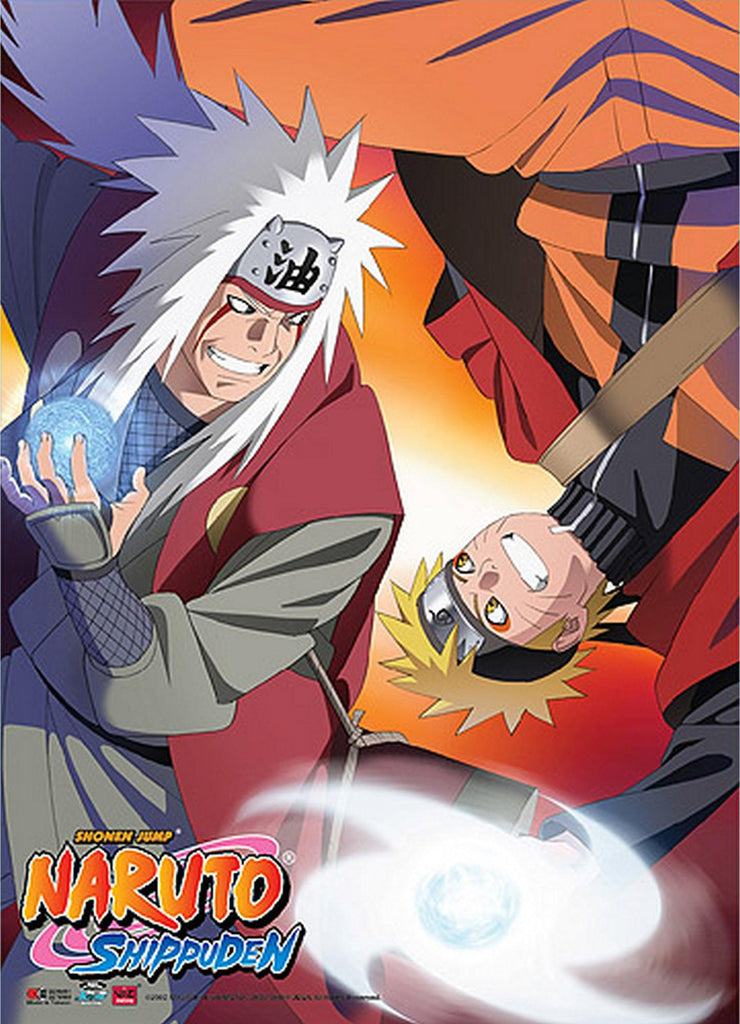 Naruto Shippuden - Naruto Uzumaki & Jiraiya Wall Scroll - Great Eastern Entertainment