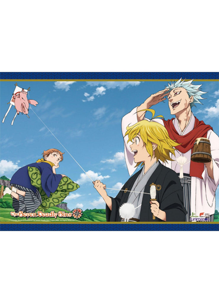 The Seven Deadly Sins - Japanese Style Group Wall Scroll - Great Eastern Entertainment