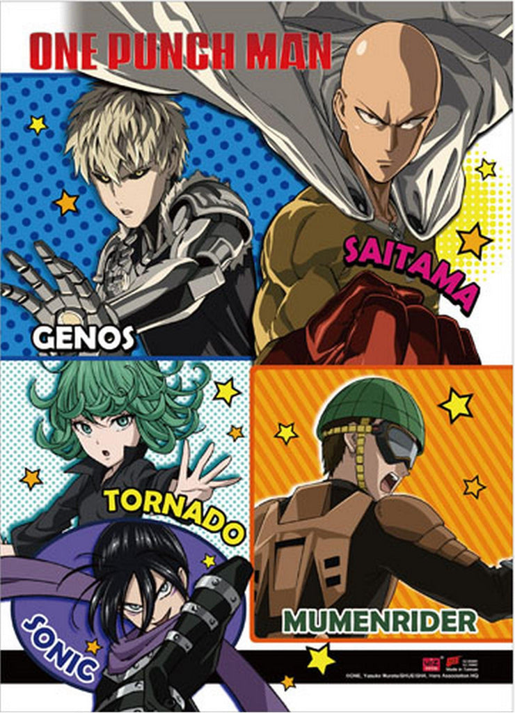 One Punch Man - Group 2 Wall Scroll - Great Eastern Entertainment