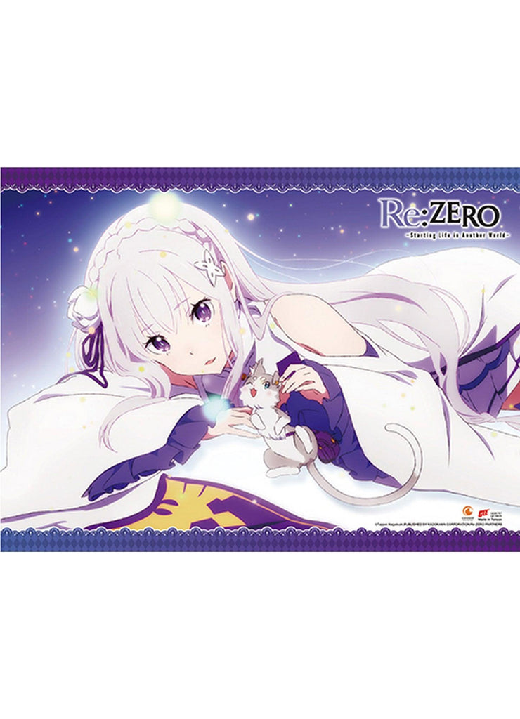 Re:Zero - Starting Life in Another World - Emilia & Puck 1 Wall Scroll - Great Eastern Entertainment