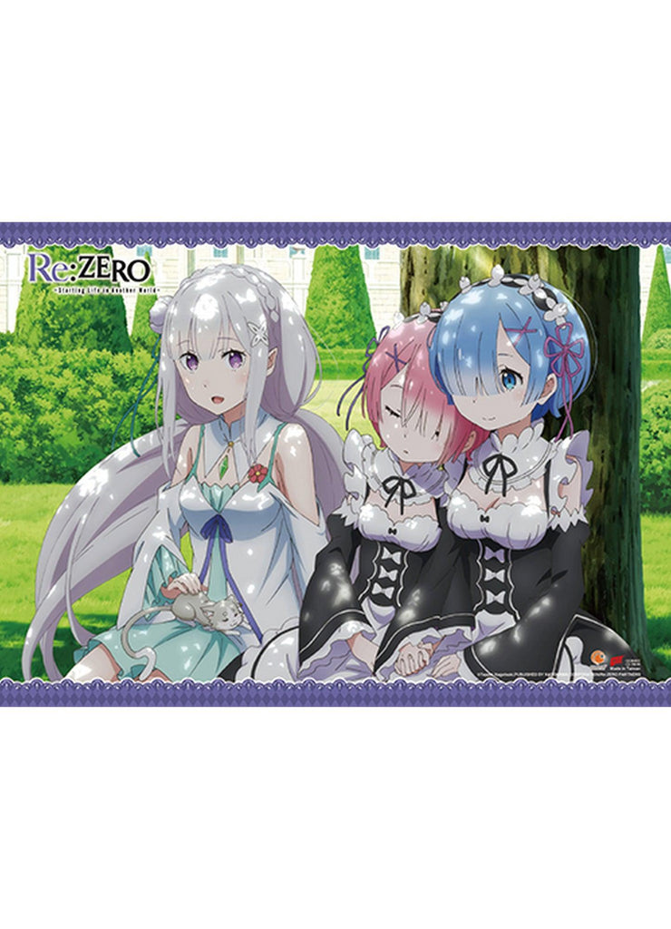 Re:Zero - Starting Life in Another World - Emilia & Rem & Ram 2 Wall Scroll - Great Eastern Entertainment