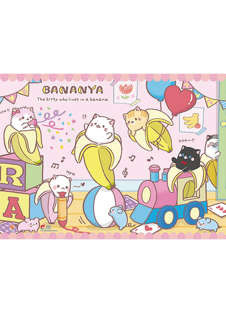 Bananya- Have Fun Wall Scroll