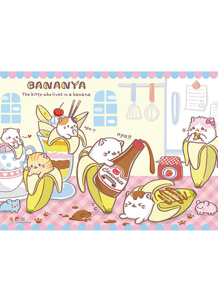 Bananya - Tea Time Wall Scroll - Great Eastern Entertainment