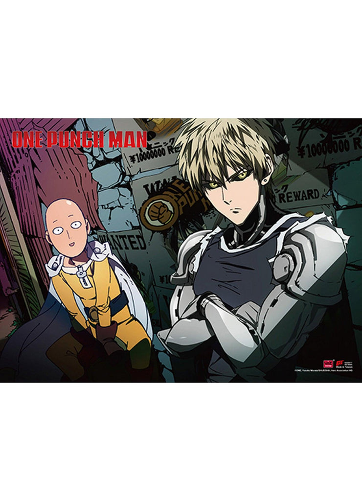 One Punch Man - Saitama & Genos Wall Scroll - Great Eastern Entertainment