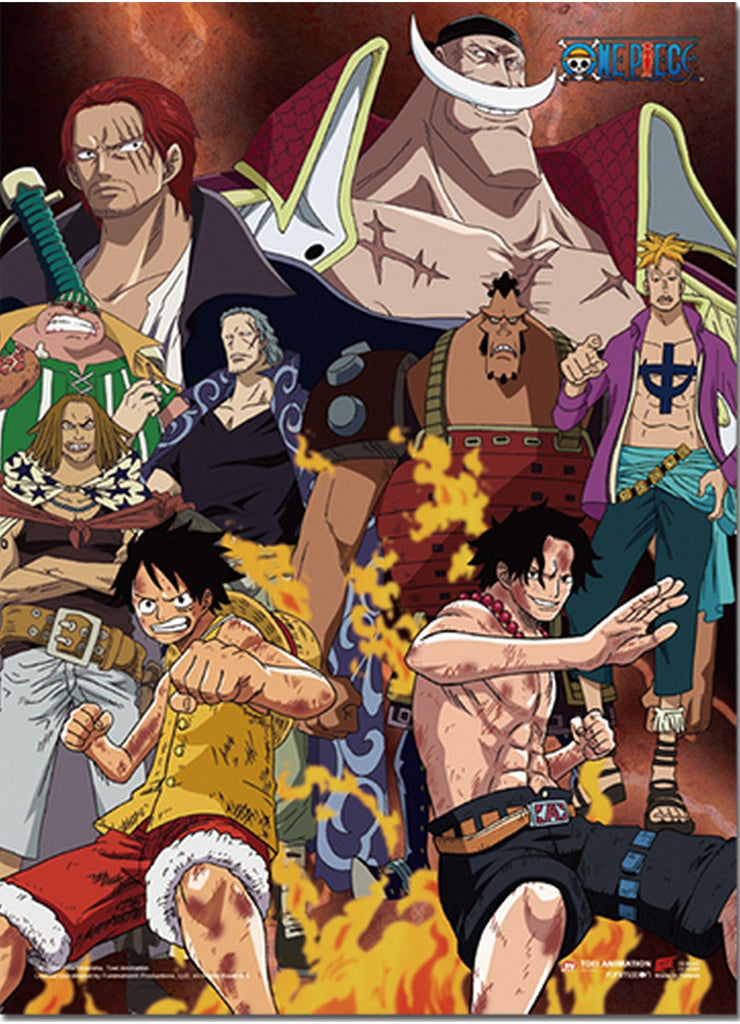 One Piece - Marineford Group Wall Scroll - Great Eastern Entertainment