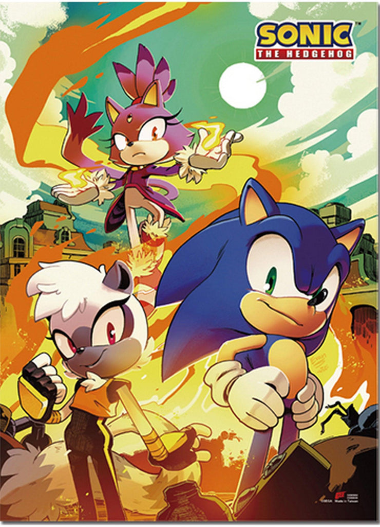 Sonic The Hedgehog- Sonic Modern Comic Cover Art 04 Wall Scroll