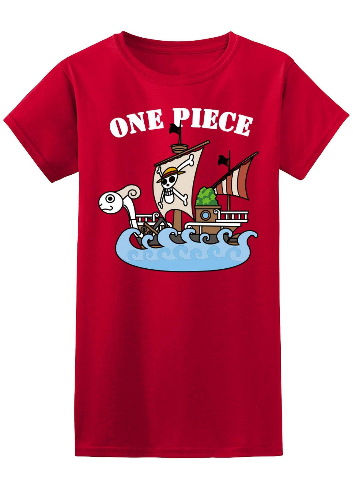One Piece - Merry The Ship Jrs Screen Print T-Shirt
