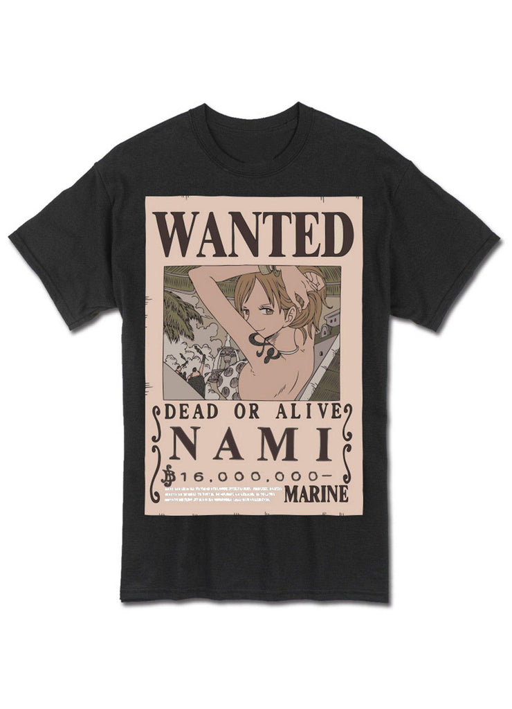 One Piece - Wanted Nami Men's Screen Print T-Shirt