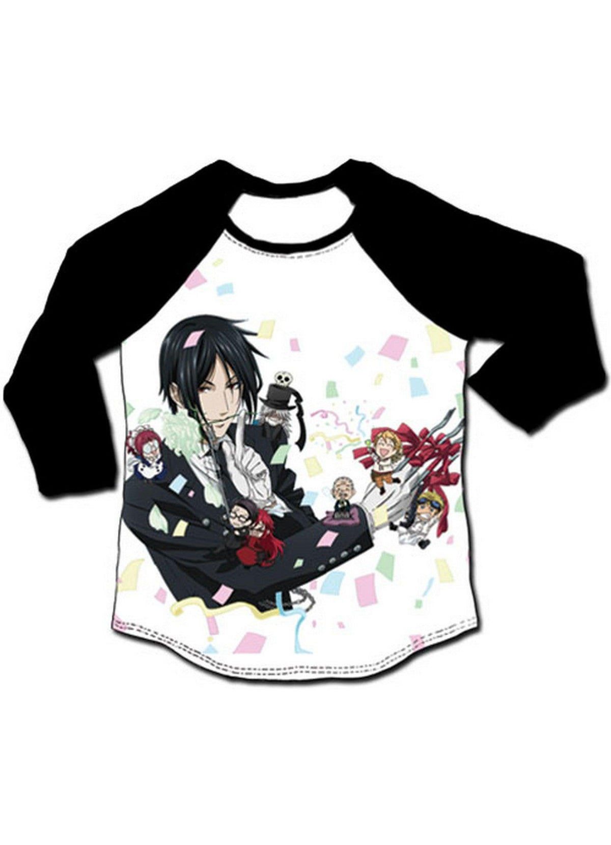 Black Butler - Sebastian Michaelis Party 3/4th Sublimation Long Sleeve Raglan