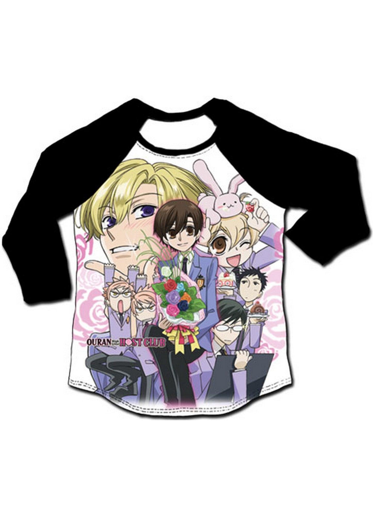 Ouran High School Host Club - Key Group 3/4Th Sublimation Long Sleeve Raglan