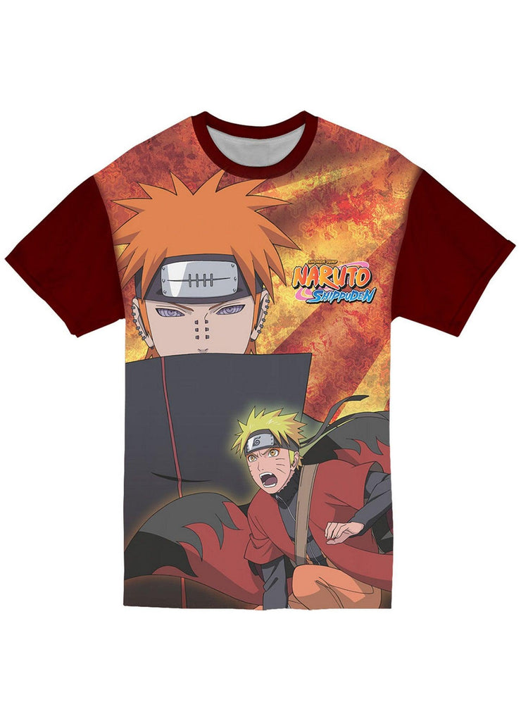 Naruto Shippuden - Naruto Uzumaki And Pain Jrs Sublimation T-Shirt