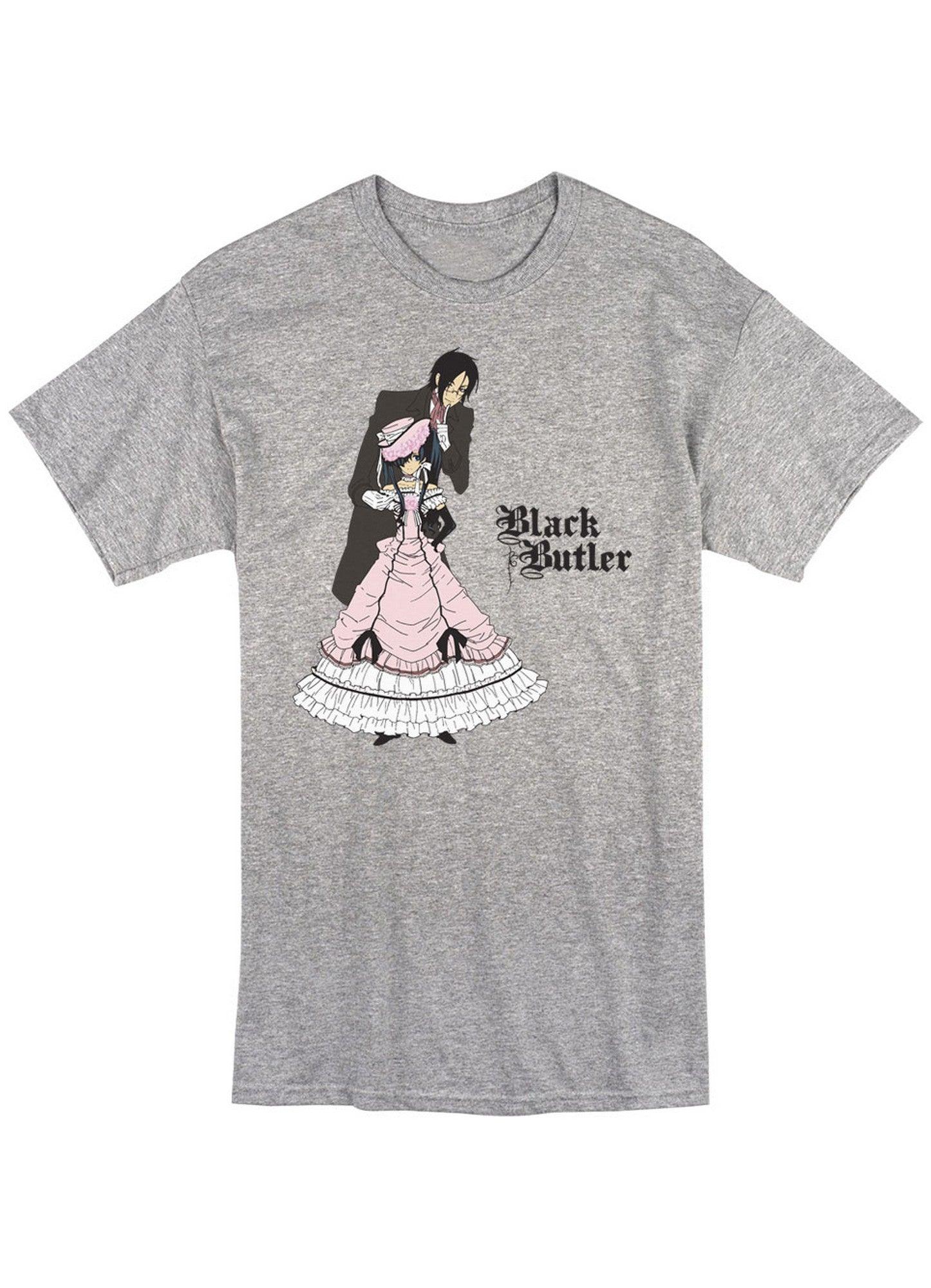 Black Butler - Sebastian Michaelis & Ciel Phantomhive Disguise 2 Men's Screen Print T-Shirt