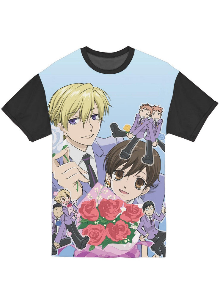 Ouran High School Host Club - Flower Group Jrs Sublimation T-Shirt