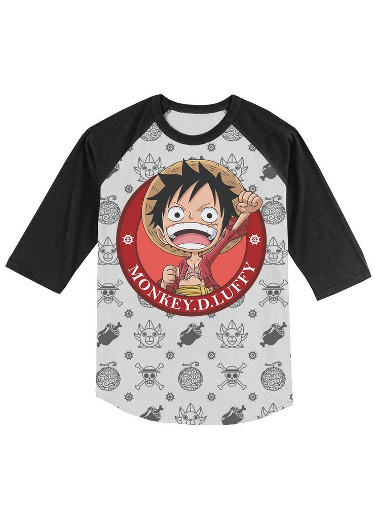 One Piece - SD Monkey D. Luffy Sublimation 3/4 Sleeves Shirt