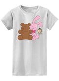 Ouran High School Host Club - Bear And Bunny Jr Screen Print T-Shirt