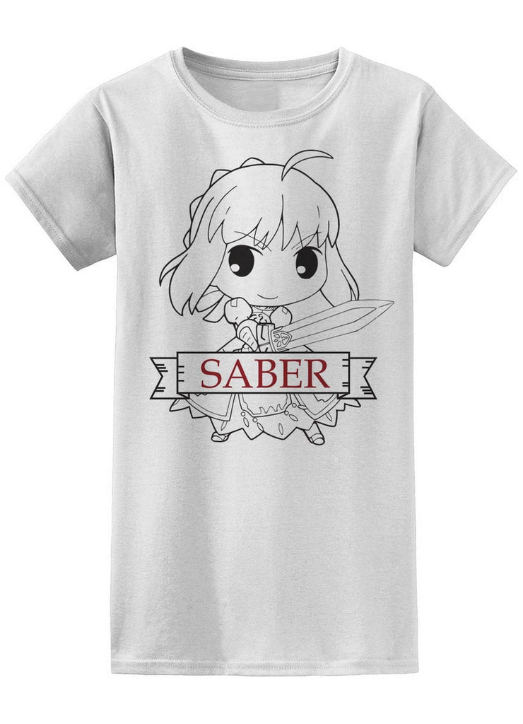 Fate/stay night - SD Saber Jr Screen Print T-Shirt