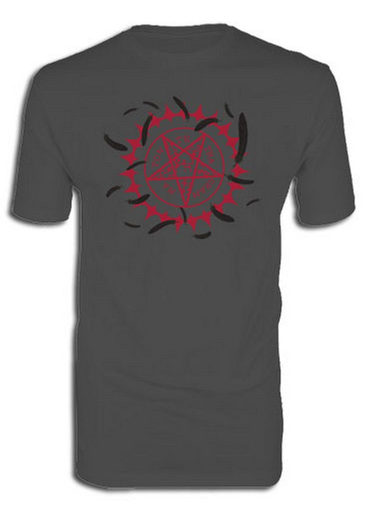 Black Butler - Curse Symbol And Feathers Men's Screen Print T-Shirt