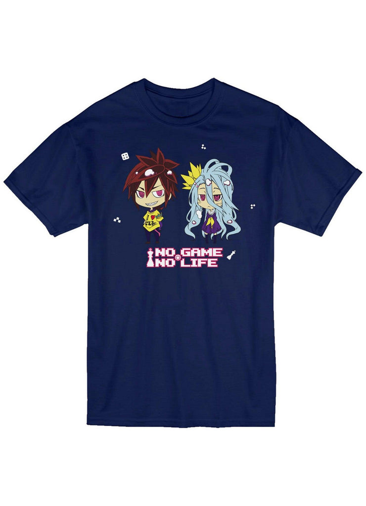 No Game No Life - SD Sora And Shiro Men's Screen Print T-Shirt