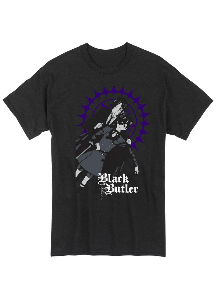 Black Butler - Sebastian Michaelis & Ciel Phantomhive Men's Screen Print T-Shirt