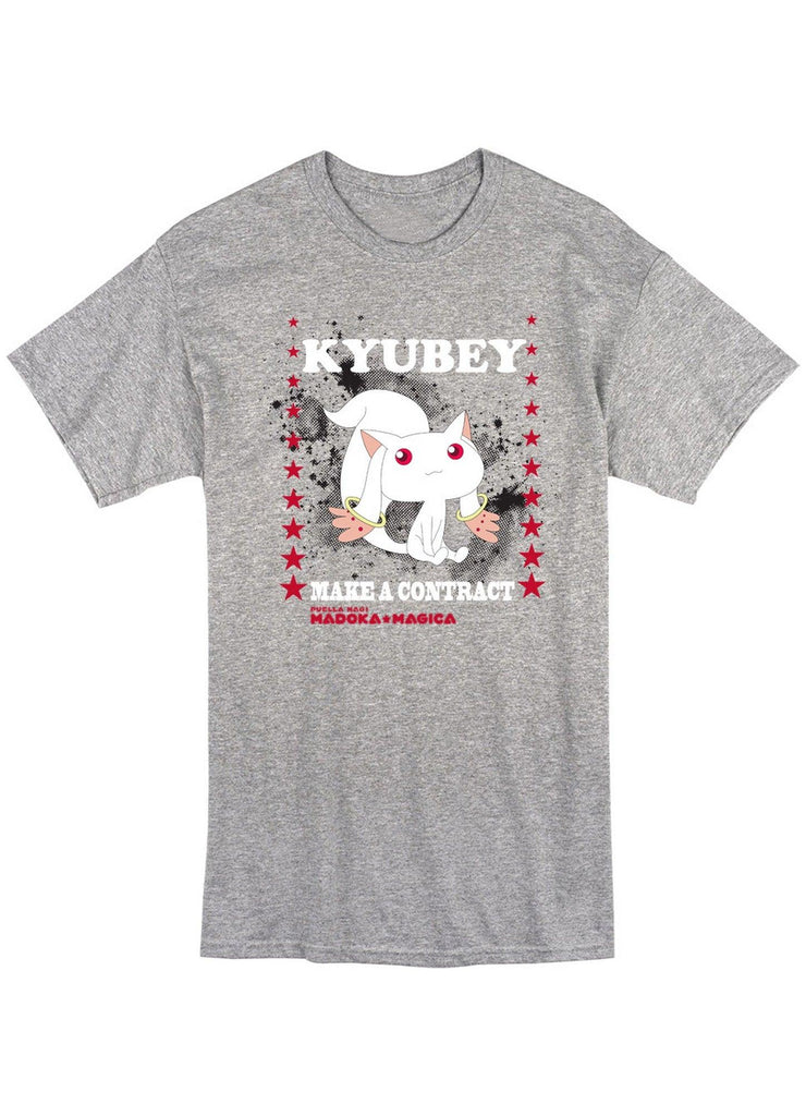 Madoka Magica - Kyubey Men's Screen Print T-Shirt