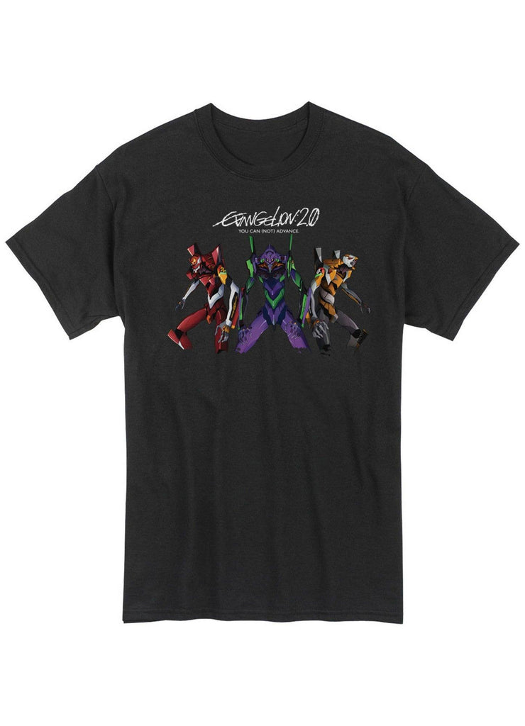 Evangelion New Movie - Eva00, Eva01, & Eva02 Men's Screen Print T-Shirt