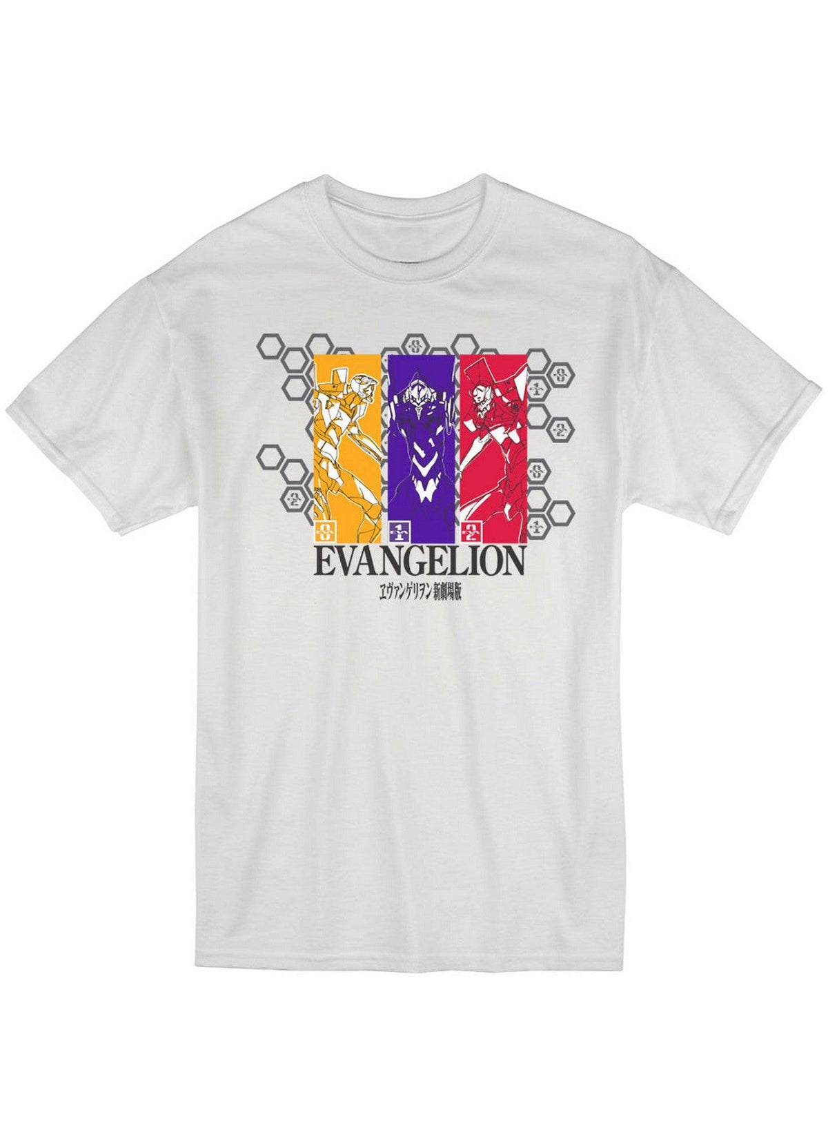 Evangelion New Movie - Group Men's Screen Print T-Shirt