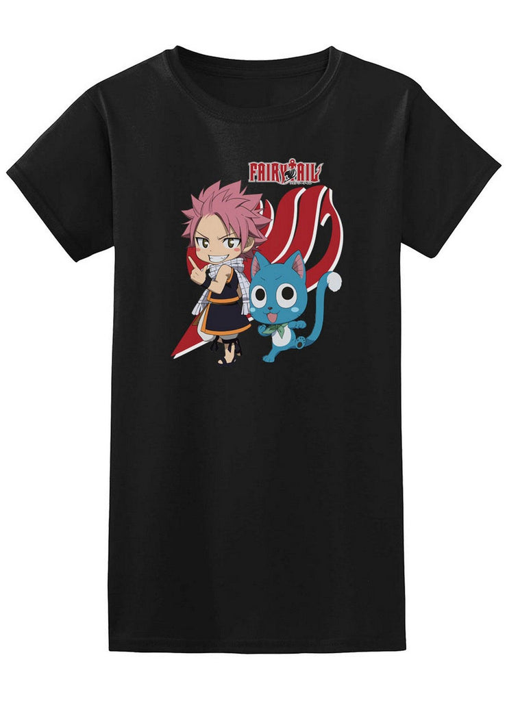 Fairy Tail - SD Natsu Dragneel And Happy Jrs T-Shirt